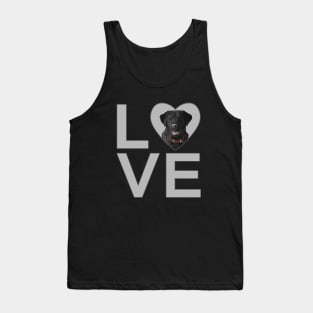 I Love Black Labrador Retrievers Tank Top